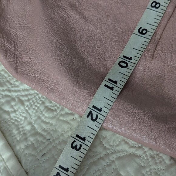 Vintage Mode Leather Shoulder Bag Pink and Snake skin Top Design Blue Soft - Picture 8 of 10